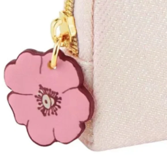 Coach Bag Pink Glitter Mini Coin Purse Wallet Pouch - Picture 3 of 3